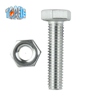 Sıcak Dip Galvanize Paslanmaz Çelik 4.8 M2 Hex Bolt ve Fındık Set