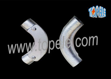 BS4568 Galvanizli Çelik Boru Eğilebilir Demir Kanal kesişim dirseği 20mm / 25mm