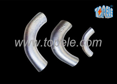 BS4568 Galvanizli Çelik Boru Eğilebilir Demir Kanal kesişim dirseği 20mm / 25mm