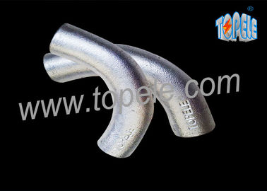 BS4568 Galvanizli Çelik Boru Eğilebilir Demir Kanal kesişim dirseği 20mm / 25mm