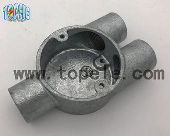 Şube Üç Y Yolu BS4568 Patlama Karşıtlığı Kanal Fittings Yapışkan Demir Kutusu