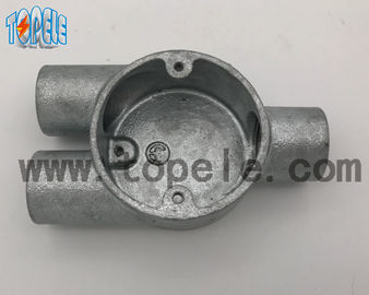 Şube Üç Y Yolu BS4568 Patlama Karşıtlığı Kanal Fittings Yapışkan Demir Kutusu